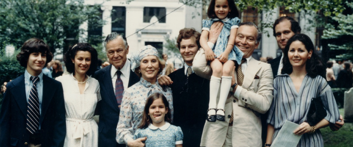 The Lauder family celebrating William Lauder’s graduation
