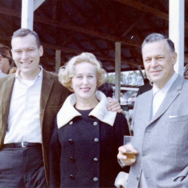 Leonard Lauder with parents Estée and Joseph Lauder