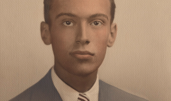 Leonard Lauder graduation photo from Bronx High School of Science