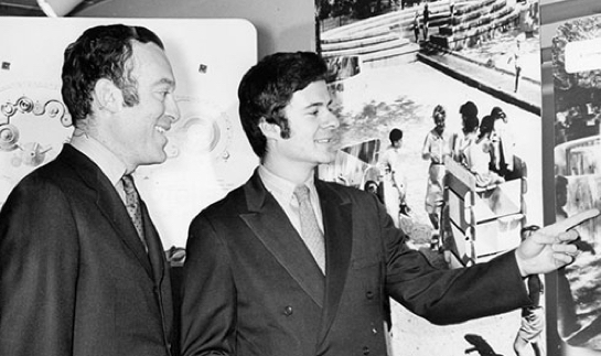 Leonard Lauder and Richard Dattner developing a playground