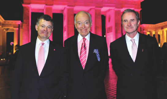 William Lauder, Leonard Lauder and Fabrizio Freda