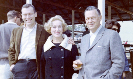 Leonard Lauder with parents Estée and Joseph Lauder