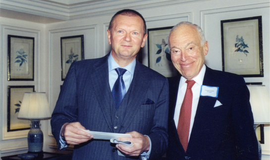Leonard Lauder and Fred Langhammer